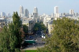 PARIS VU DES BUTTES CHAUMONT